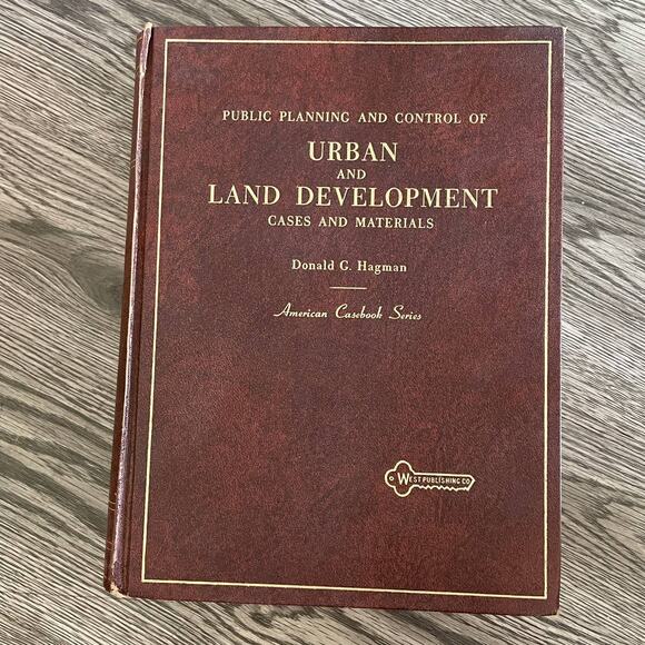 Vintage Leather-Bound Textbook - Urban and Land Development 1973 - Picture 1 of 4